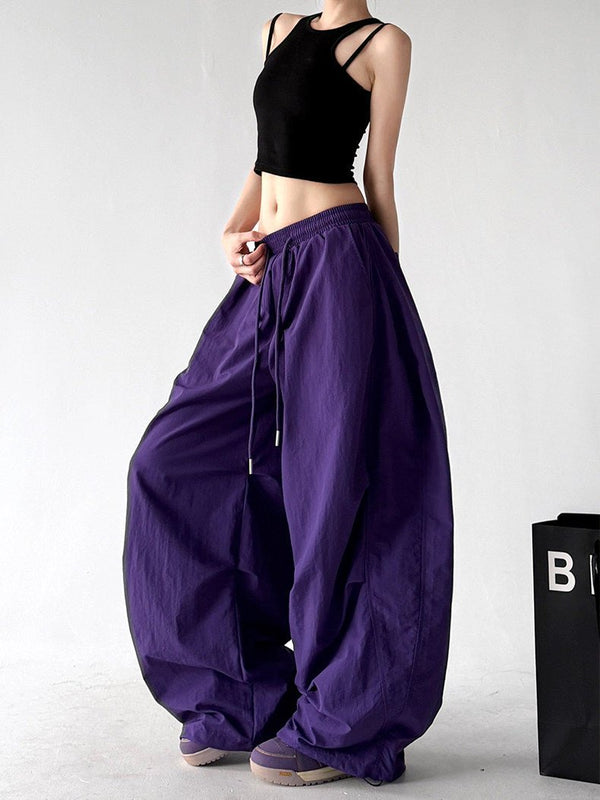 Rounded Drawstring Wide-Leg Pants - CT6249 - COPPING THREADS - CT ORIGINALS