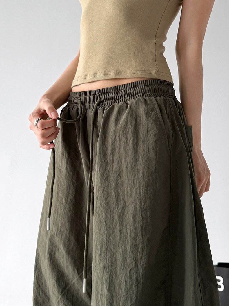 Rounded Drawstring Wide-Leg Pants - CT6249 - COPPING THREADS - CT ORIGINALS