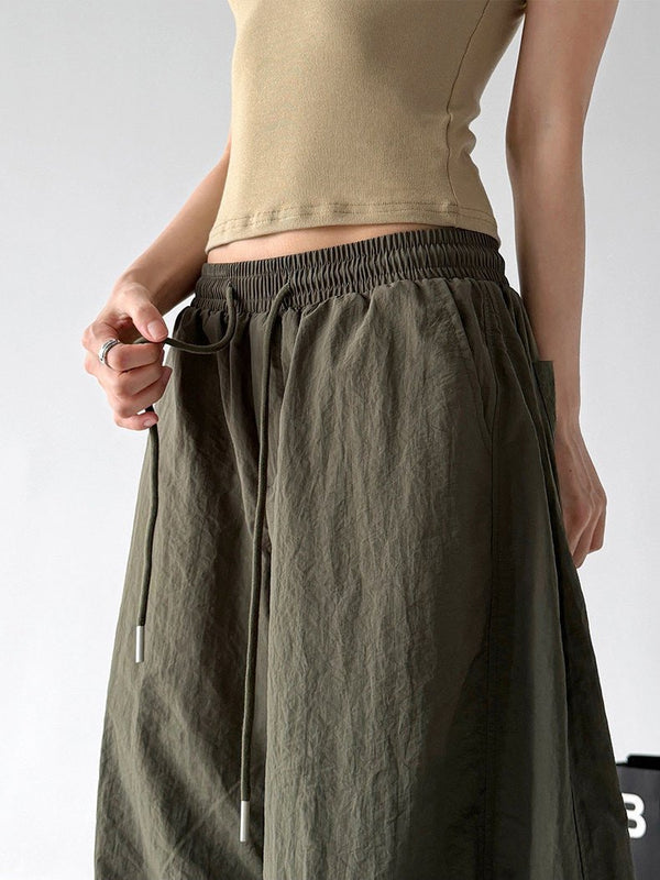 Rounded Drawstring Wide-Leg Pants - CT6249 - COPPING THREADS - CT ORIGINALS