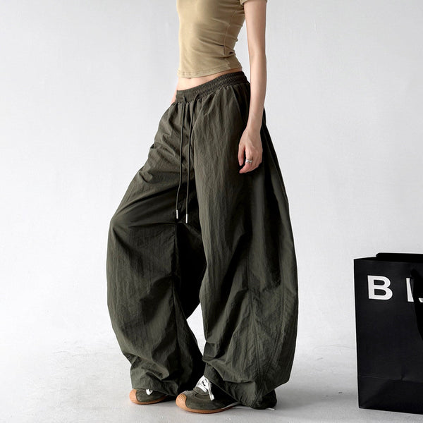 Rounded Drawstring Wide-Leg Pants - CT6249 - COPPING THREADS - CT ORIGINALS