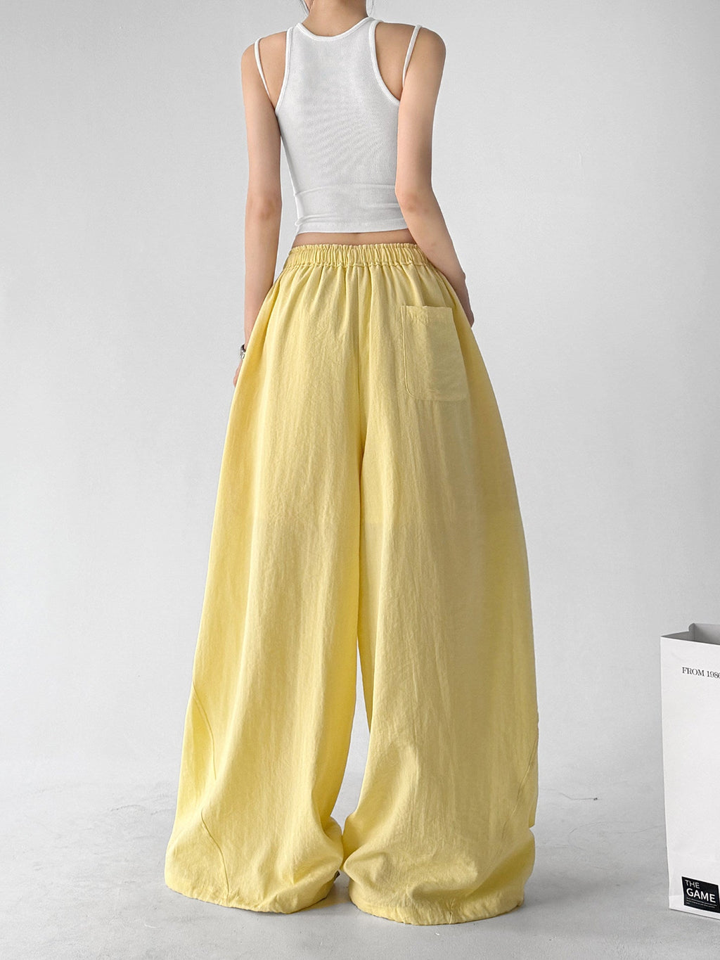 Rounded-Volume Drawstring Wide-Leg Pants - CT66176 - COPPING THREADS - CT ORIGINALS