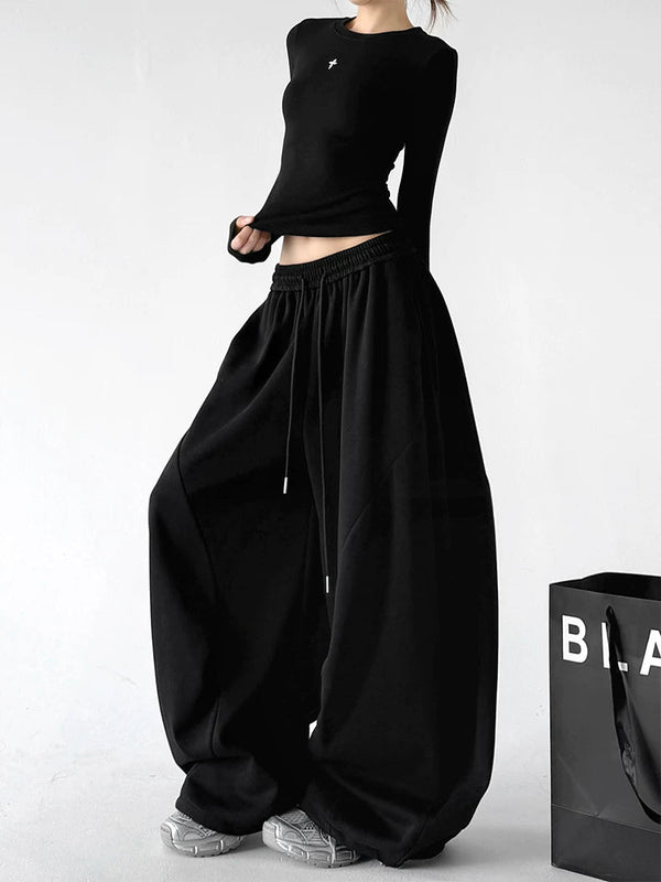Rounded Wide-Leg Sweatpants - COPPING THREADS - CT ORIGINALS