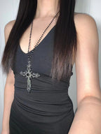 Royal Court Cross Beaded Necklace - COPPING THREADS - TNYP