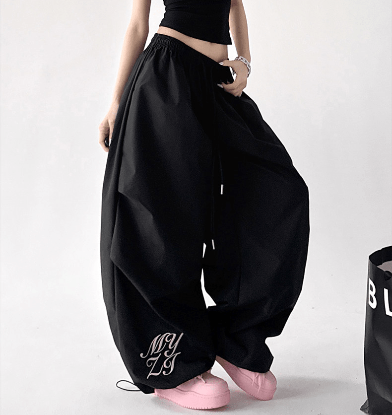 Ruched Wide - Leg Parachute Pants – CT6665 - COPPING THREADS - CT Select