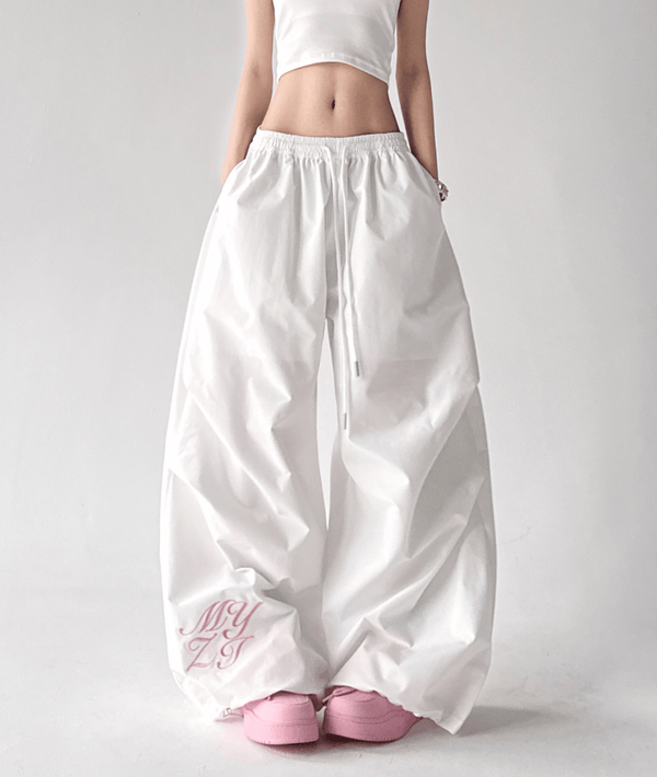 Ruched Wide - Leg Parachute Pants – CT6665 - COPPING THREADS - CT Select