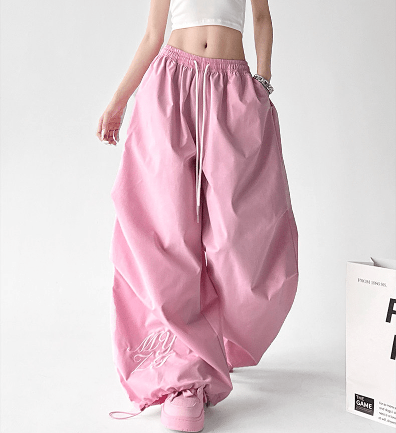 Ruched Wide - Leg Parachute Pants – CT6665 - COPPING THREADS - CT Select