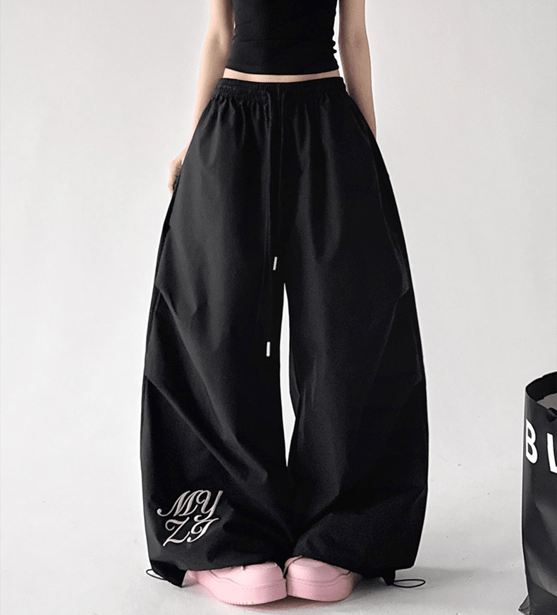 Ruched Wide - Leg Parachute Pants – CT6665 - COPPING THREADS - CT Select