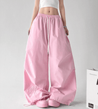 Ruched Wide - Leg Parachute Pants – CT6665 - COPPING THREADS - CT Select