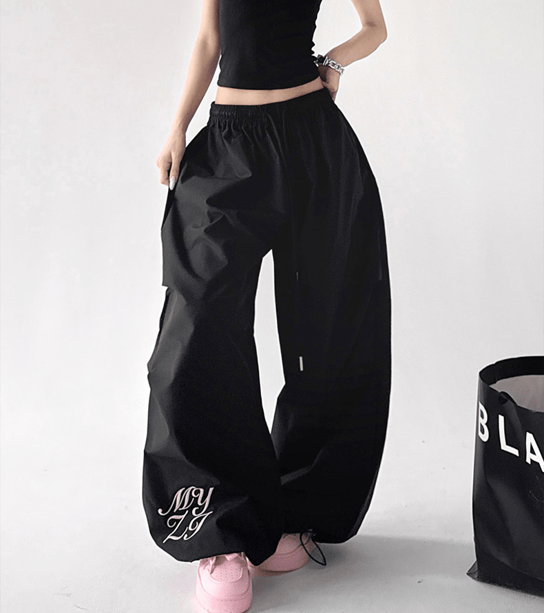 Ruched Wide - Leg Parachute Pants – CT6665 - COPPING THREADS - CT Select