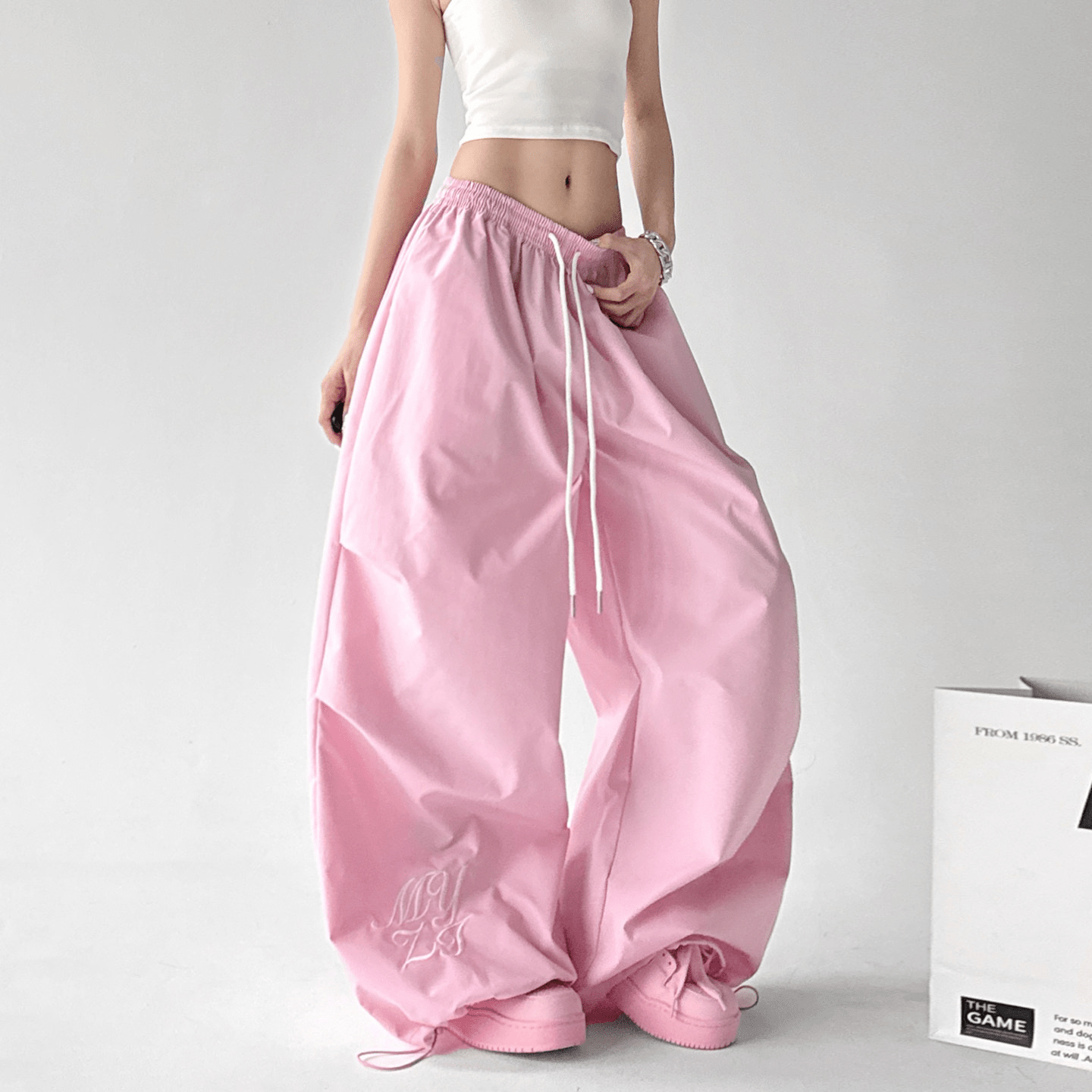 Ruched Wide - Leg Parachute Pants – CT6665 - COPPING THREADS - CT Select