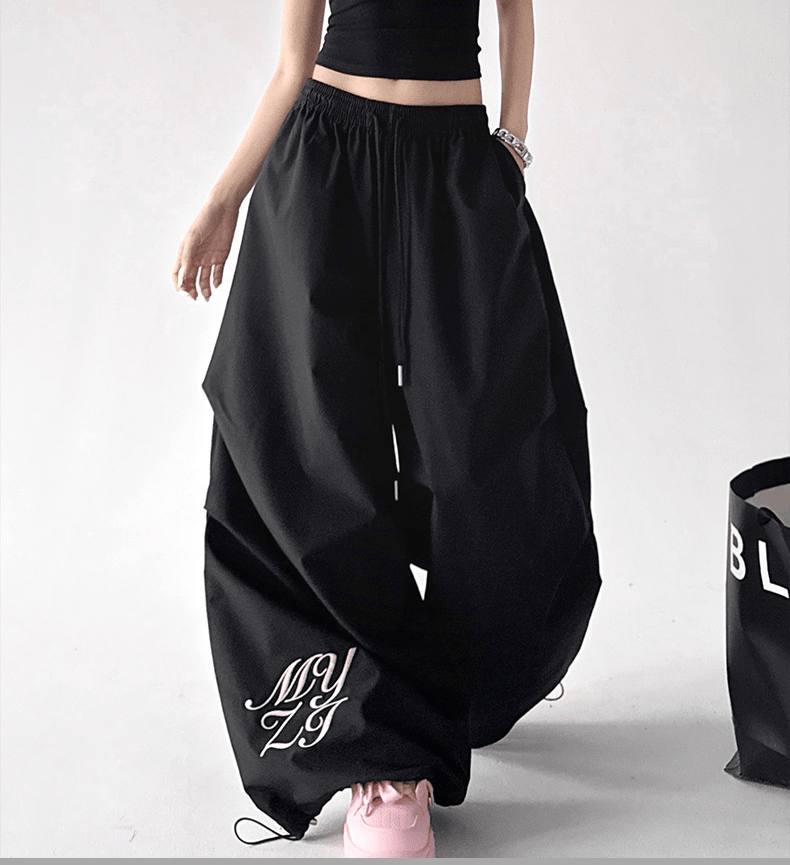 Ruched Wide - Leg Parachute Pants – CT6665 - COPPING THREADS - CT Select