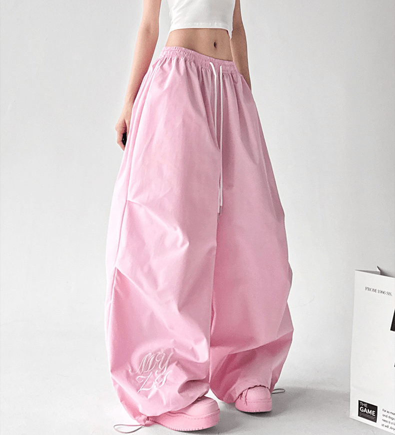 Ruched Wide - Leg Parachute Pants – CT6665 - COPPING THREADS - CT Select