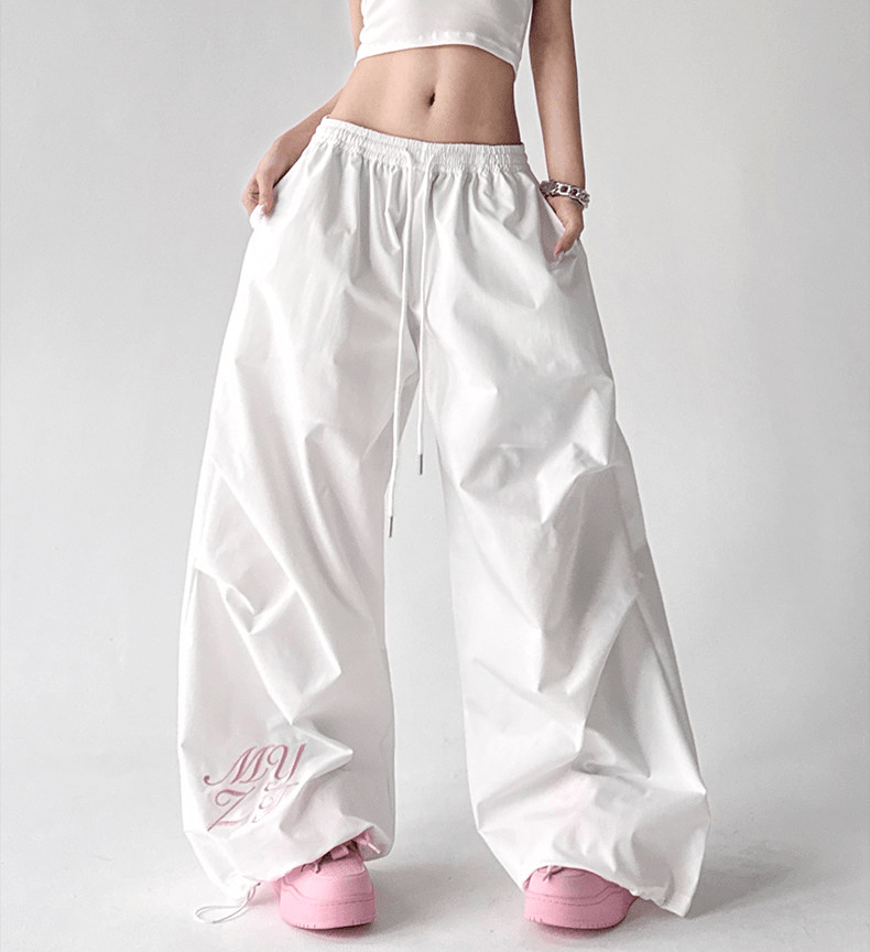 Ruched Wide - Leg Parachute Pants – CT6665 - COPPING THREADS - CT Select