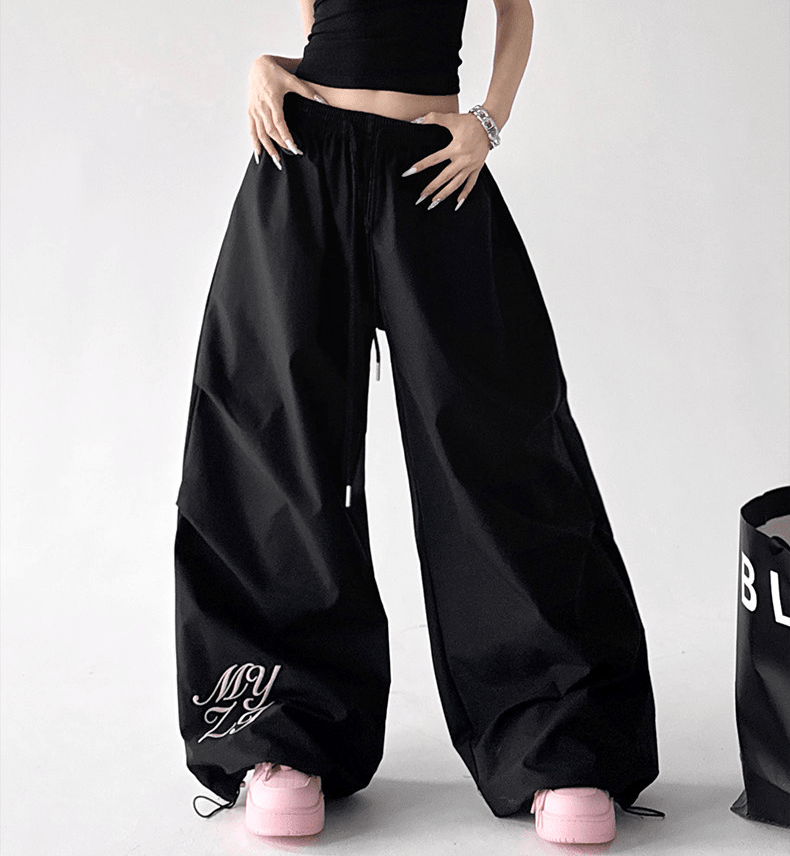 Ruched Wide - Leg Parachute Pants – CT6665 - COPPING THREADS - CT Select