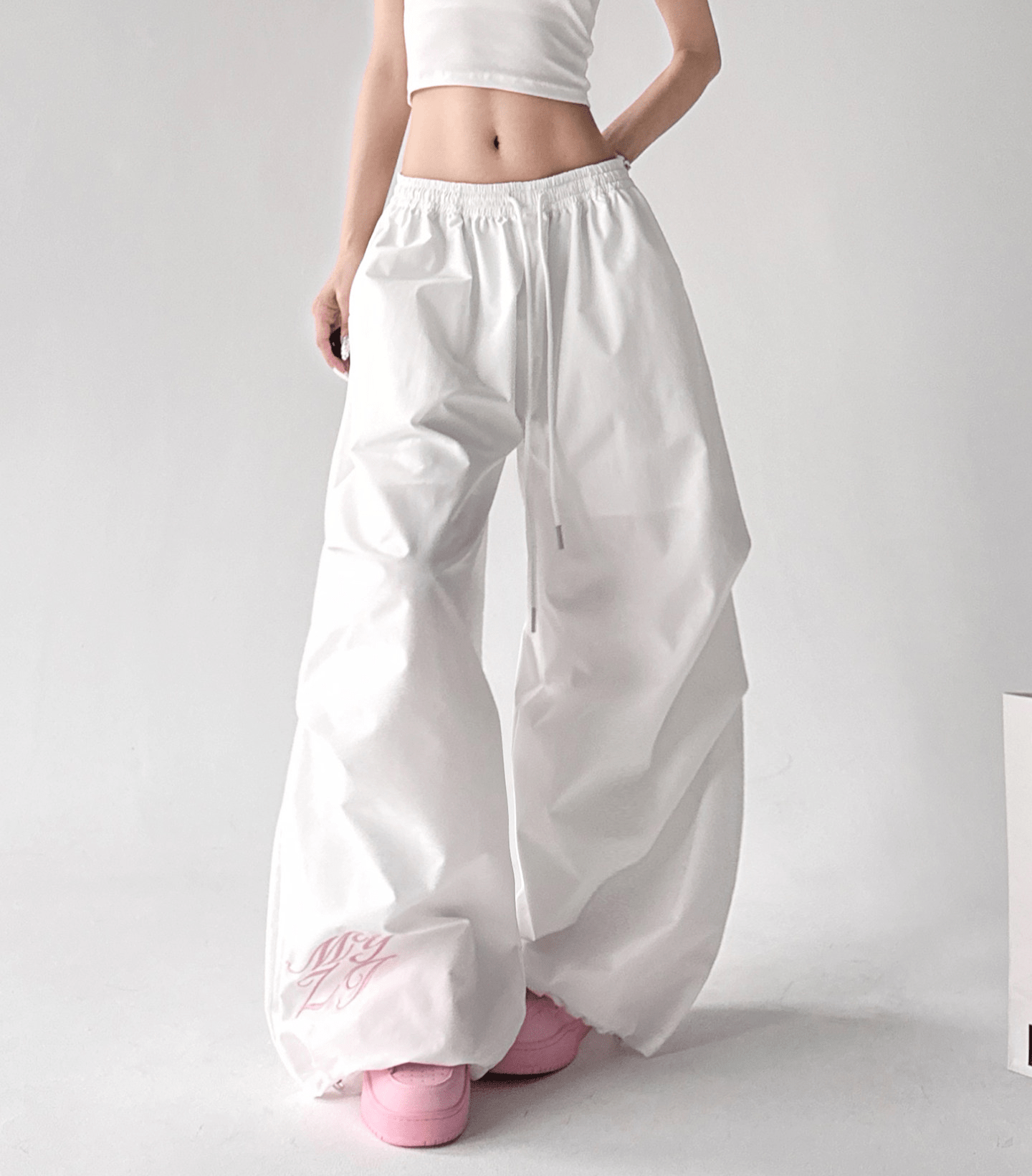 Ruched Wide - Leg Parachute Pants – CT6665 - COPPING THREADS - CT Select