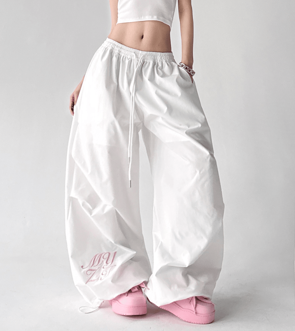 Ruched Wide - Leg Parachute Pants – CT6665 - COPPING THREADS - CT Select