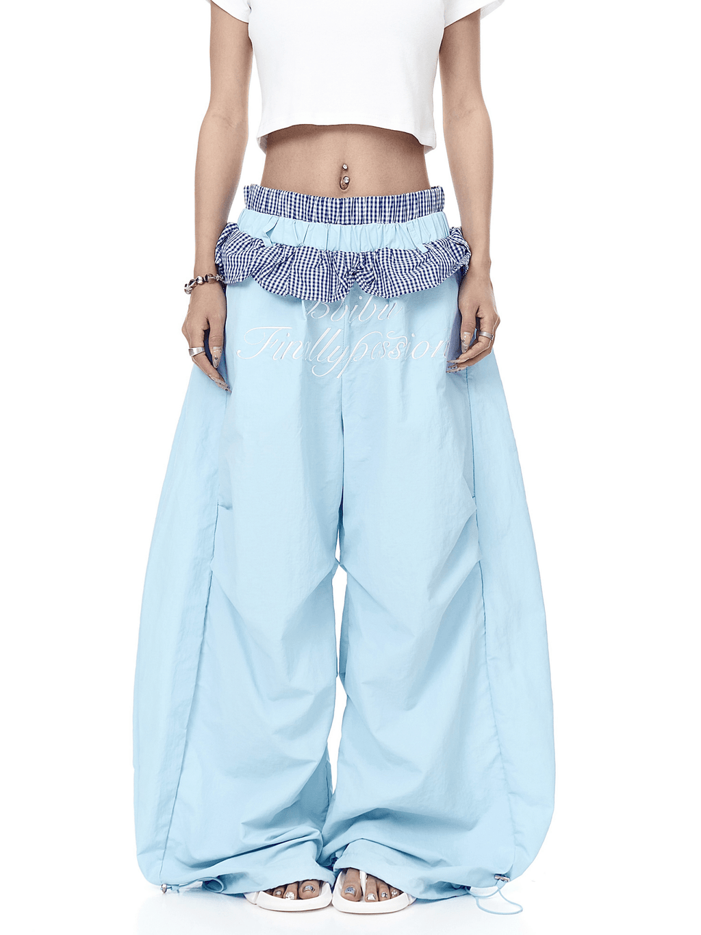 Ruffle Gingham Parachute Pants - COPPING THREADS - CT Select