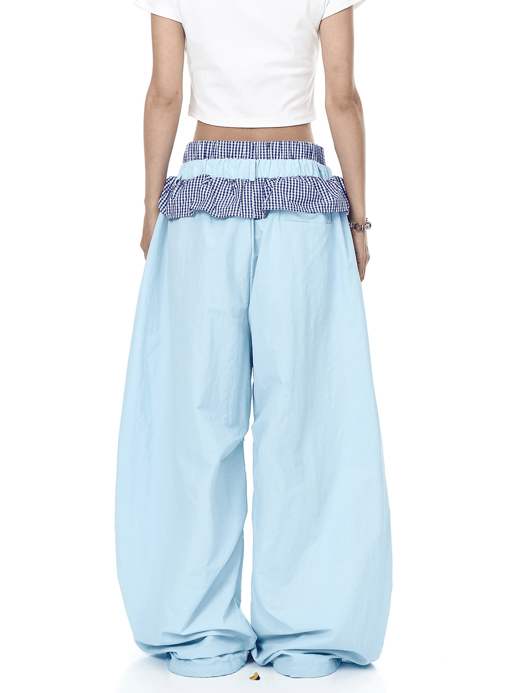 Ruffle Gingham Parachute Pants - COPPING THREADS - CT Select