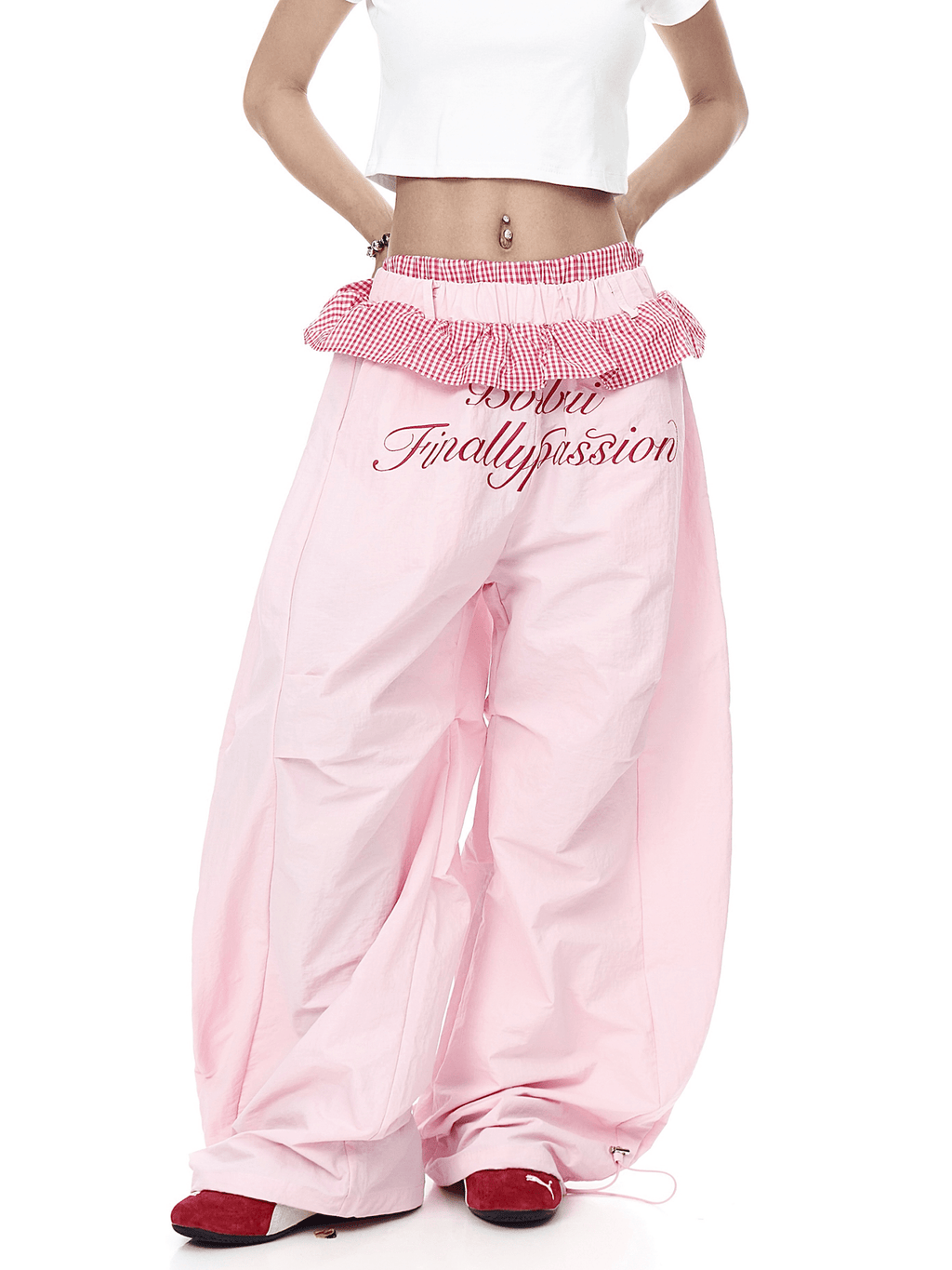 Ruffle Gingham Parachute Pants - COPPING THREADS - CT Select