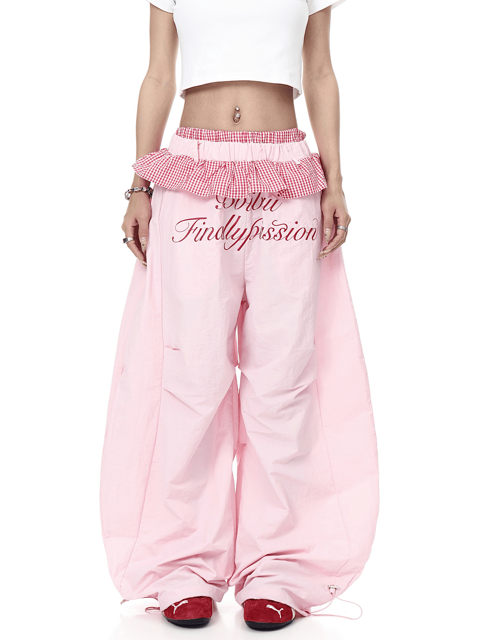 Ruffle Gingham Parachute Pants - COPPING THREADS - CT Select