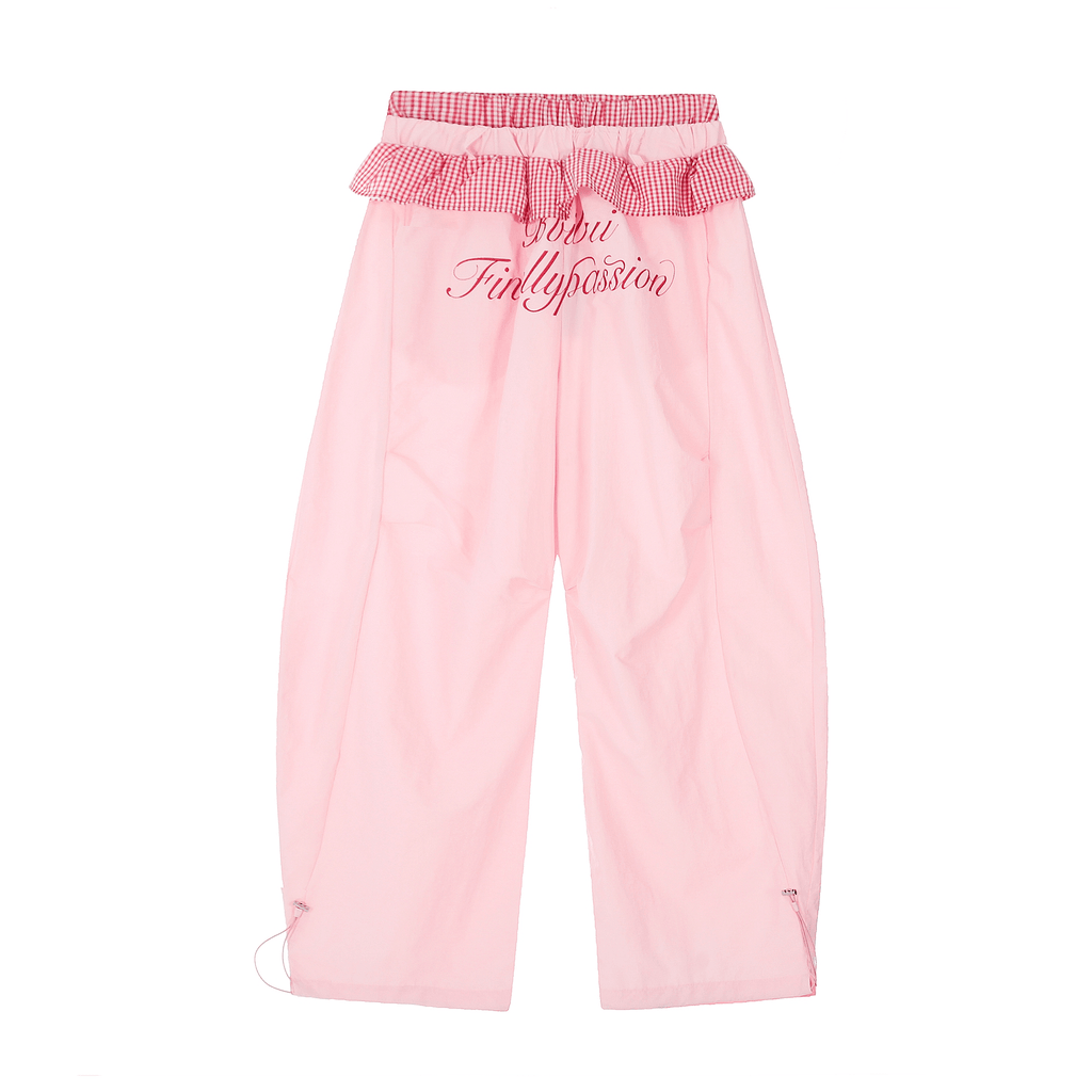 Ruffle Gingham Parachute Pants - COPPING THREADS - CT Select