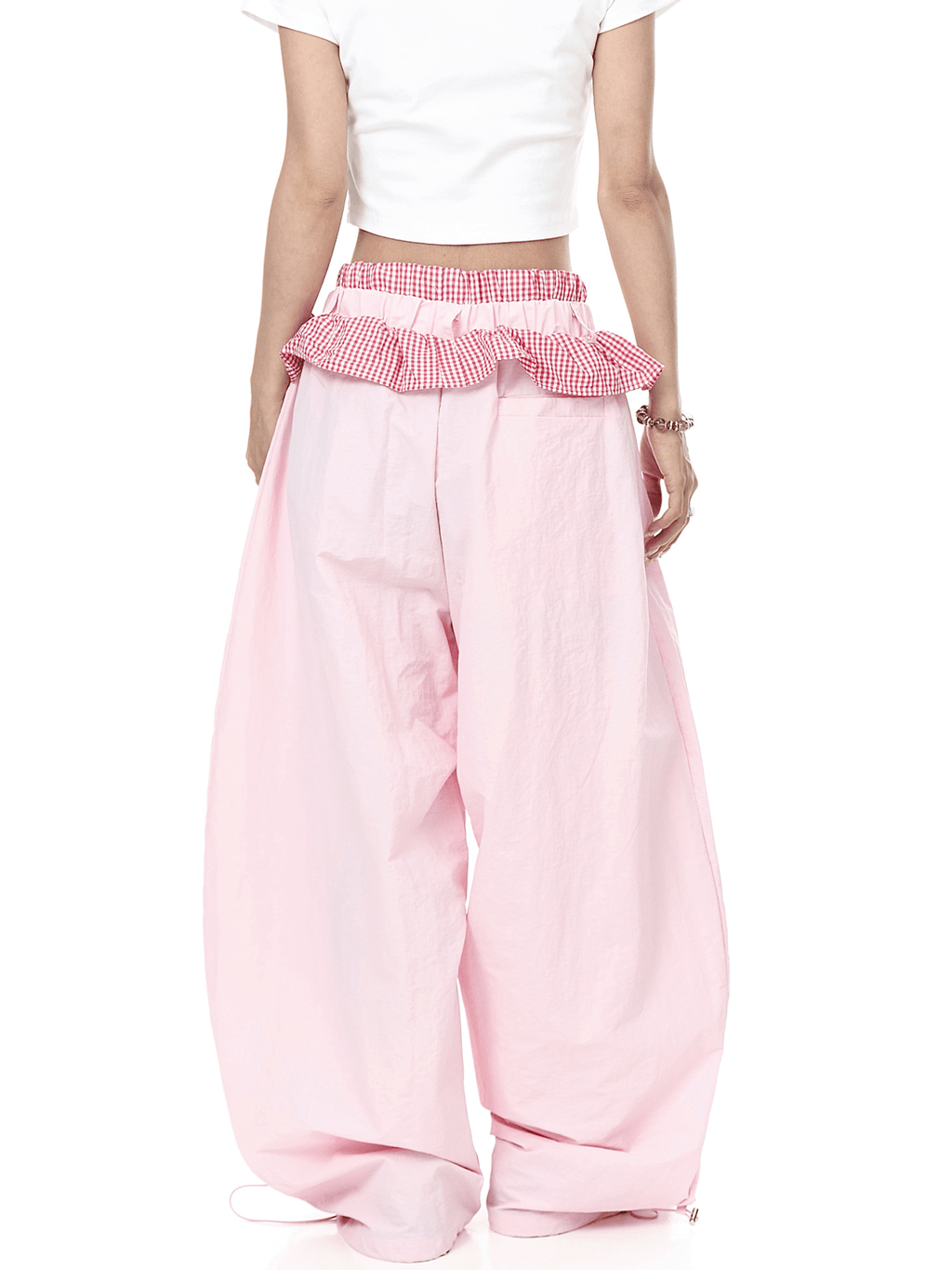 Ruffle Gingham Parachute Pants - COPPING THREADS - CT Select