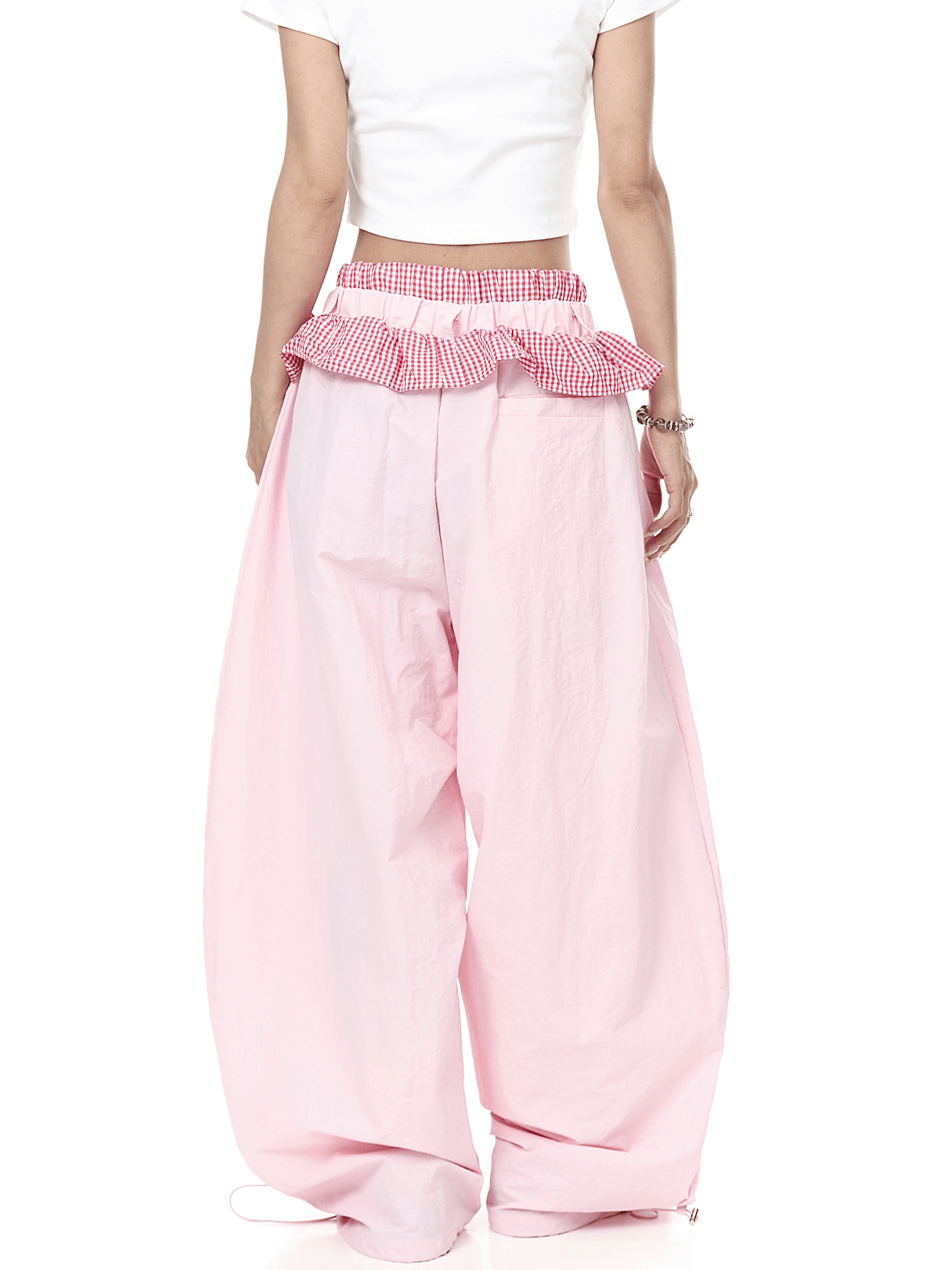 Ruffle Gingham Parachute Pants - COPPING THREADS - CT Select