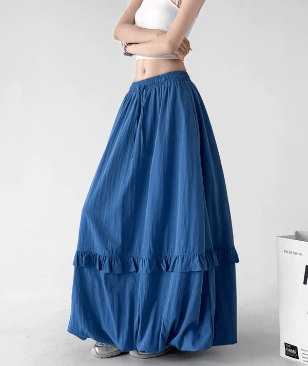 Ruffle Hem Bubble Maxi Skirt - CT5237 - COPPING THREADS - CT Select
