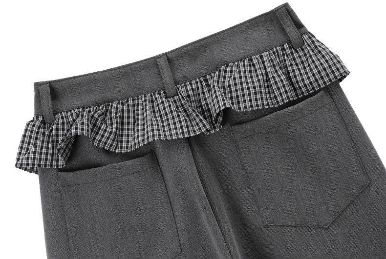 Ruffle Waist Pleated Wide - Leg Trousers - COPPING THREADS - CT Select