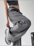 Ruffle Waist Pleated Wide - Leg Trousers - COPPING THREADS - CT Select
