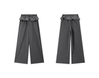 Ruffle Waist Pleated Wide - Leg Trousers - COPPING THREADS - CT Select