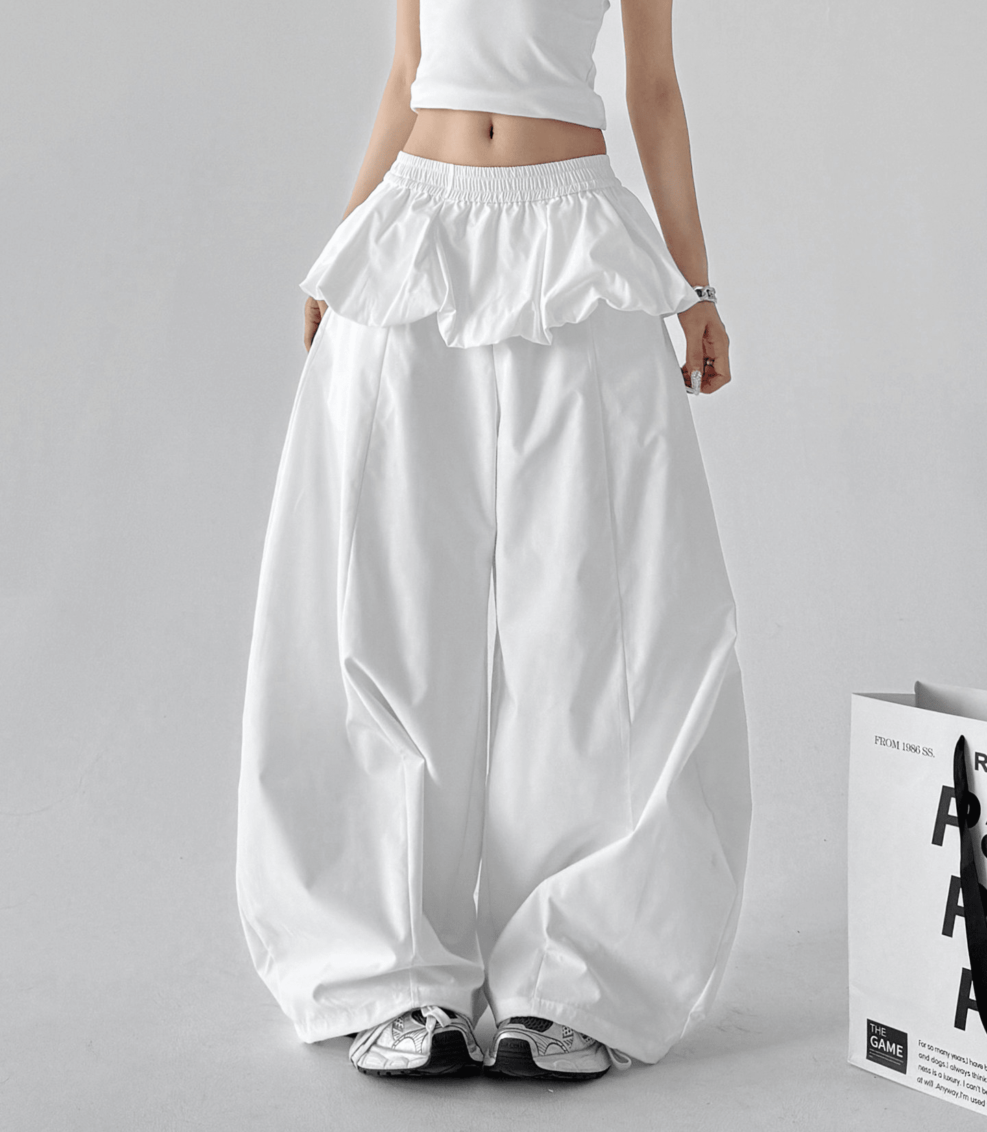Ruffle Waist Wide - Leg Pants – CT6671 - COPPING THREADS - CT Select Main image