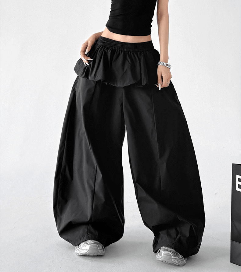 Ruffle Waist Wide - Leg Pants – CT6671 - COPPING THREADS - CT Select