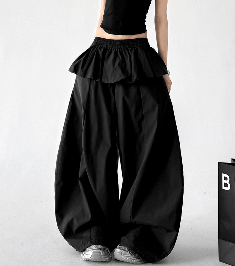 Ruffle Waist Wide - Leg Pants – CT6671 - COPPING THREADS - CT Select 메인 이미지