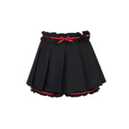 Ruffled Trim Pleated Skirt - COPPING THREADS - AYF