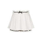 Ruffled Trim Pleated Skirt - COPPING THREADS - AYF