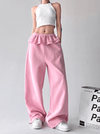 Ruffle‑Waist Wide‑Leg Sweatpants - COPPING THREADS - CT Select