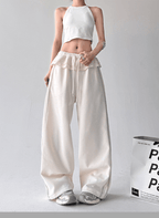 Ruffle‑Waist Wide‑Leg Sweatpants - COPPING THREADS - CT Select