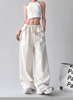 Ruffle‑Waist Wide‑Leg Sweatpants - COPPING THREADS - CT Select