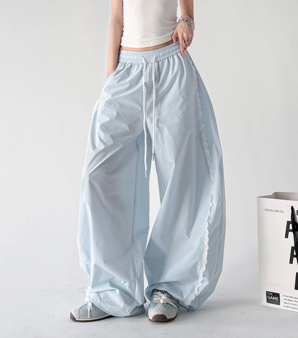 Scalloped-Lace Wide-Leg Pants - CT66203 - COPPING THREADS - CT ORIGINALS