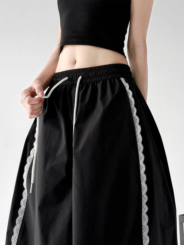 Scalloped-Lace Wide-Leg Pants - CT66203 - COPPING THREADS - CT ORIGINALS