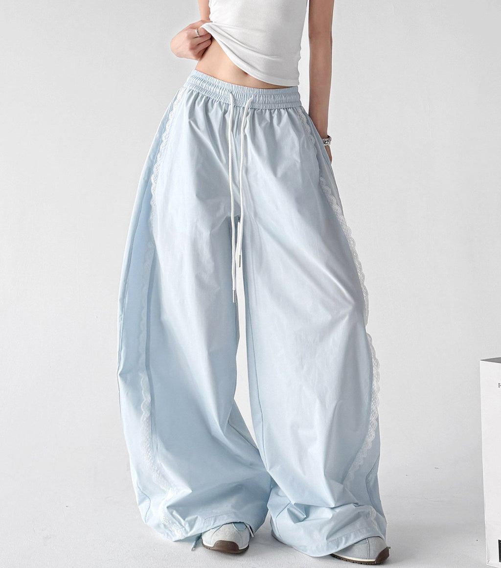 Scalloped-Lace Wide-Leg Pants - CT66203 - COPPING THREADS - CT ORIGINALS