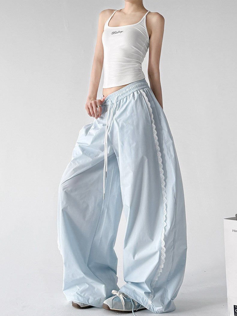 Scalloped-Lace Wide-Leg Pants - CT66203 - COPPING THREADS - CT ORIGINALS