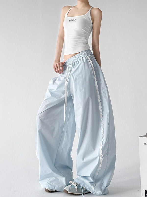 Scalloped-Lace Wide-Leg Pants - CT66203 - COPPING THREADS - CT ORIGINALS