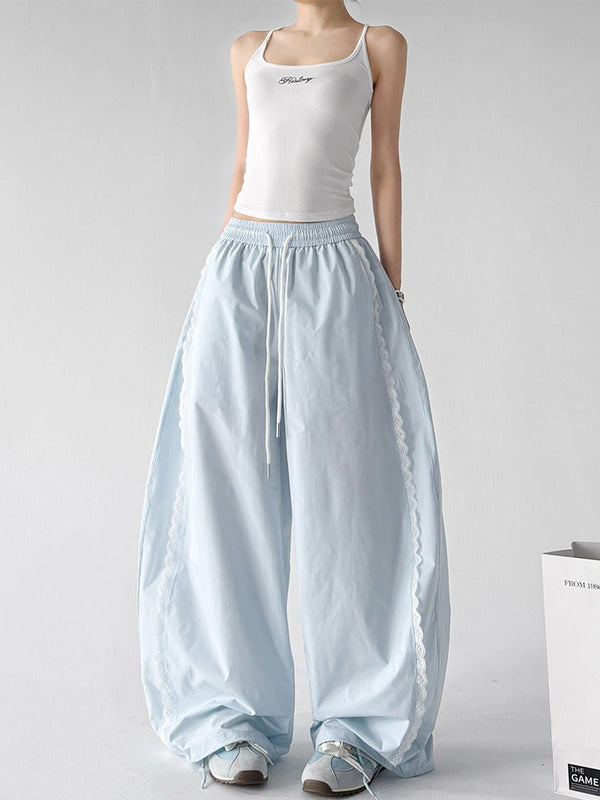 Scalloped-Lace Wide-Leg Pants - CT66203 - COPPING THREADS - CT ORIGINALS