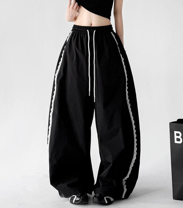 Scalloped-Lace Wide-Leg Pants - CT66203 - COPPING THREADS - CT ORIGINALS
