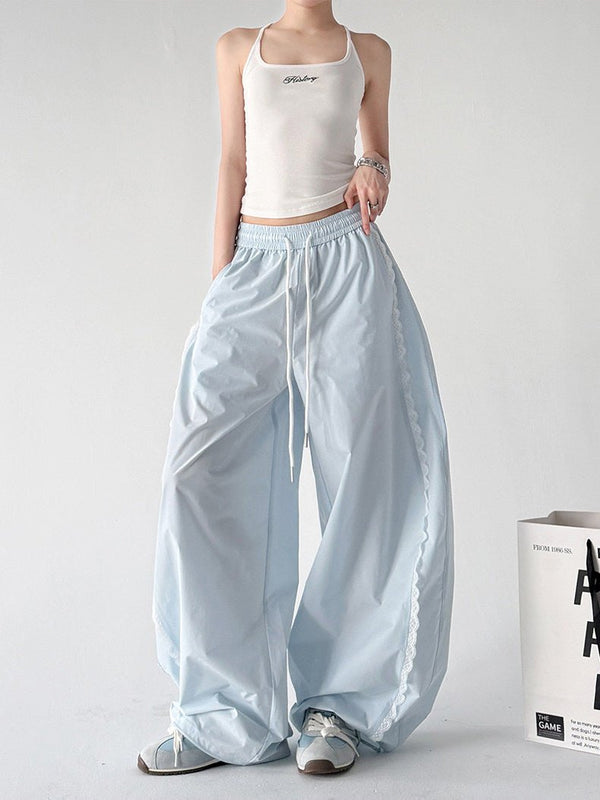 Scalloped-Lace Wide-Leg Pants - CT66203 - COPPING THREADS - CT ORIGINALS
