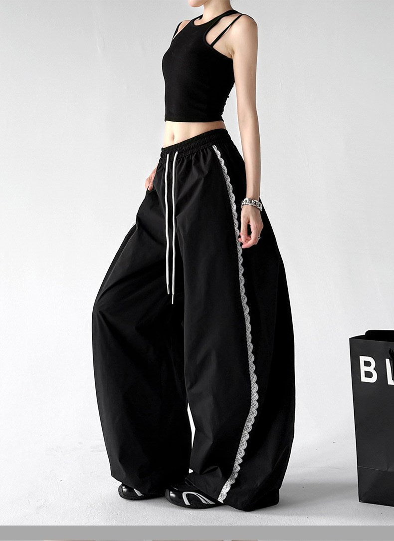Scalloped-Lace Wide-Leg Pants - CT66203 - COPPING THREADS - CT ORIGINALS