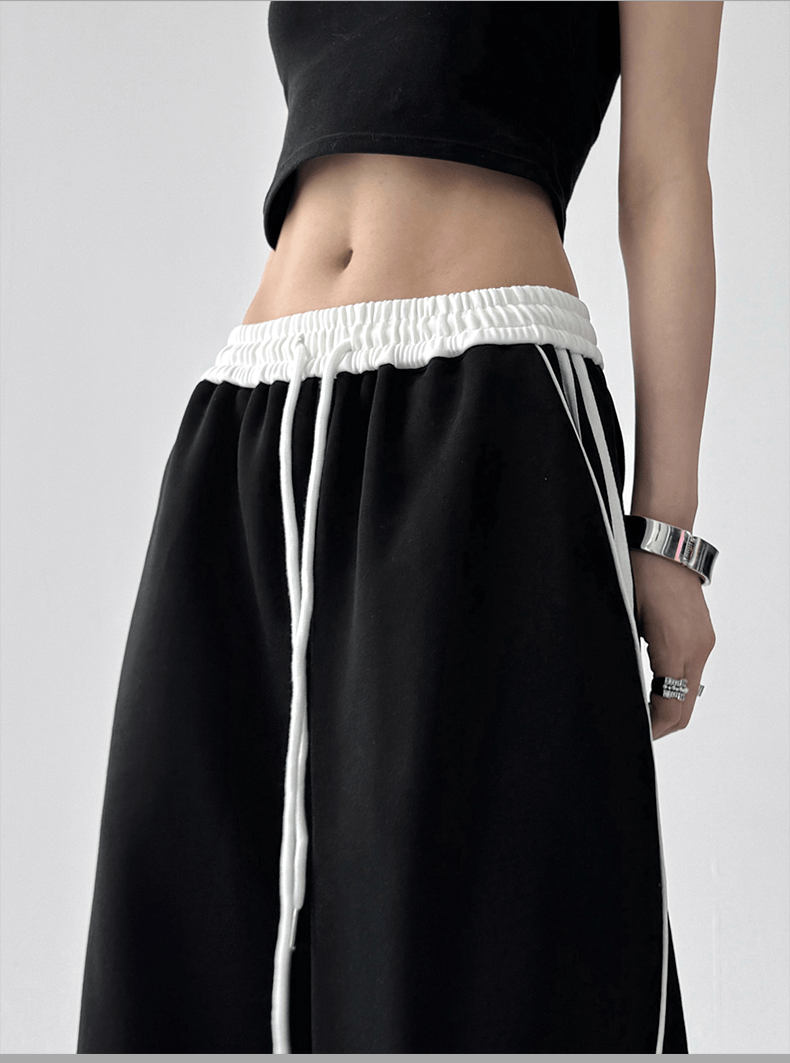 Scimitar Stripe Wide‑Leg Track Pants - COPPING THREADS - CT Select