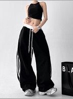 Scimitar Stripe Wide‑Leg Track Pants - COPPING THREADS - CT Select
